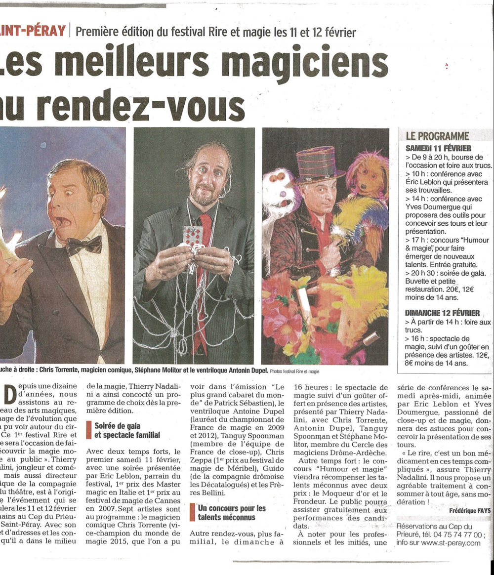Gala St Peray fevrier 2017