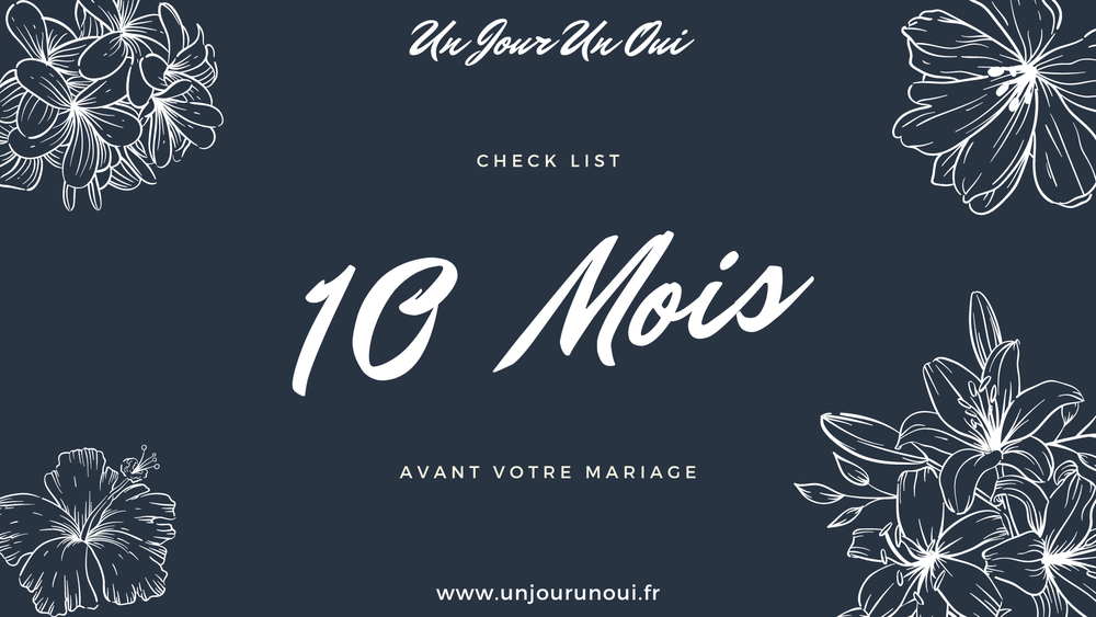 Check list pour votre mariage dans 12 mois - Un Jour Un Oui
