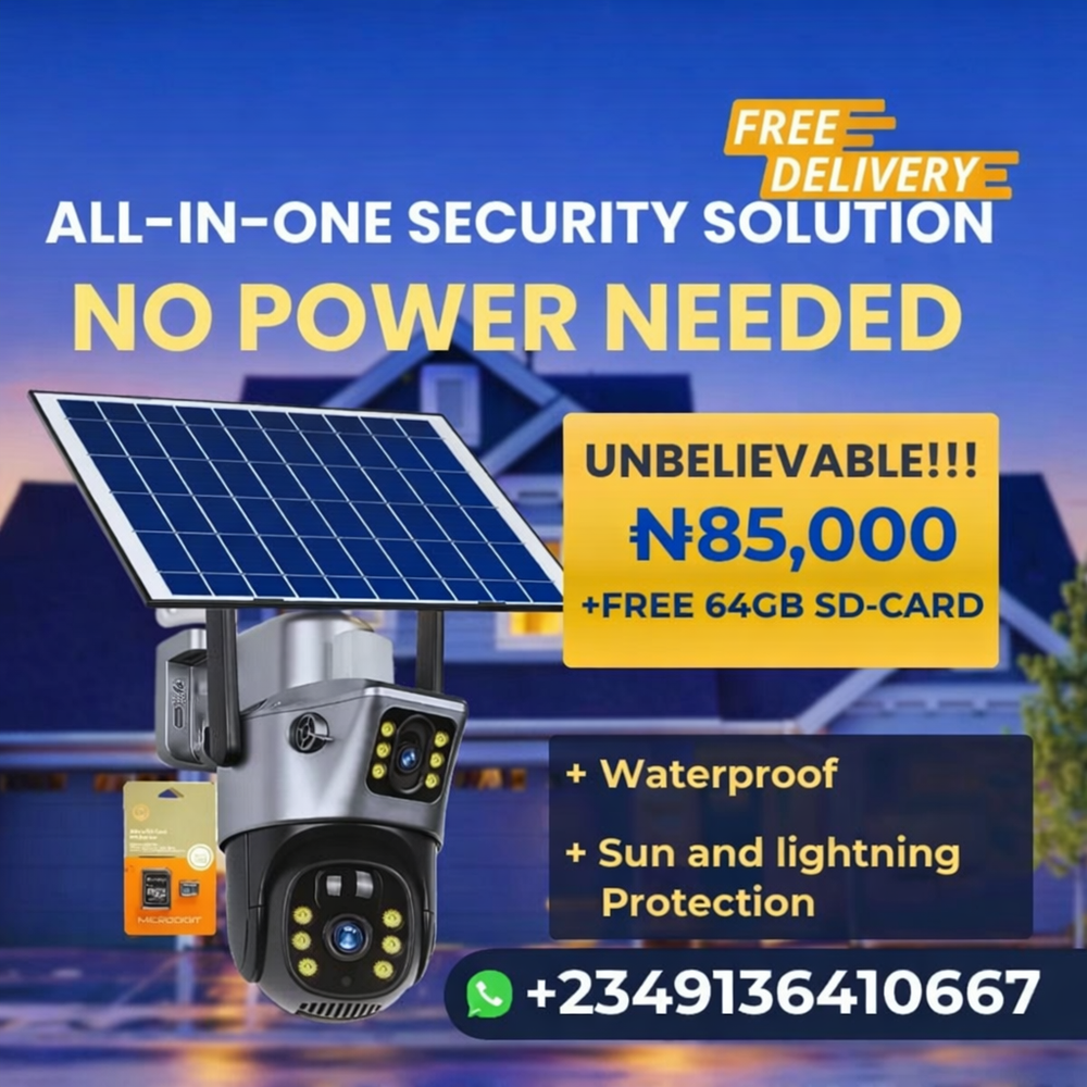 Smart Solar Powered Cctv Camera 