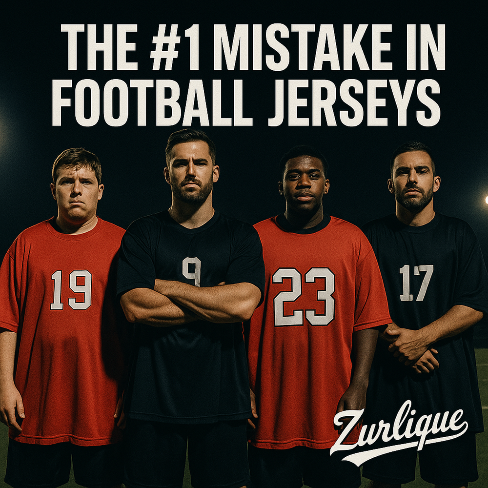 Nike style campaign showing football team in Singapore wearing oversized football jerseys with wrong sizing