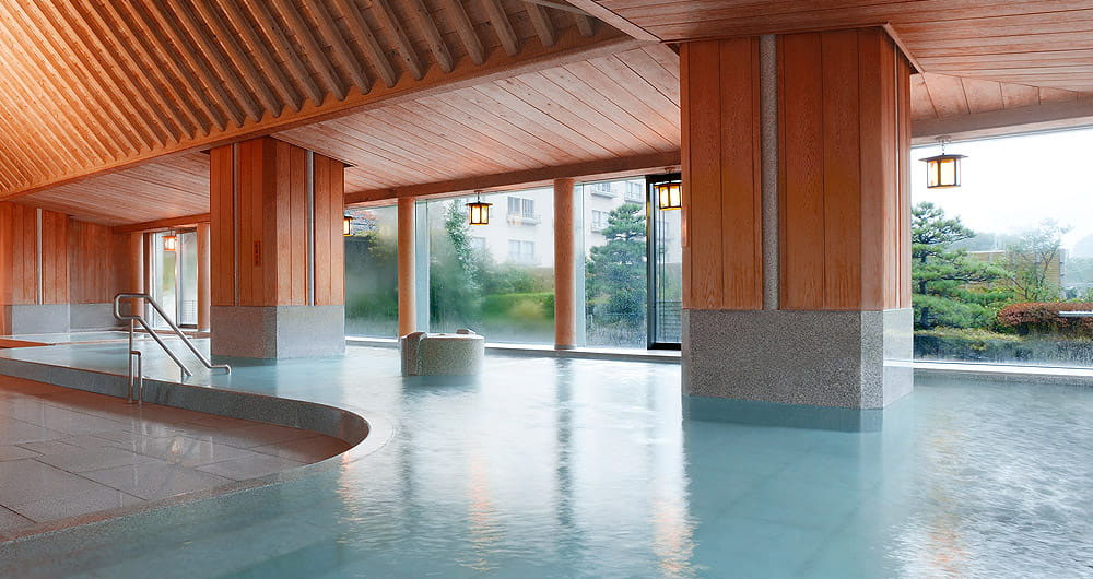 Interior of Suimeikan in Gero Onsen.