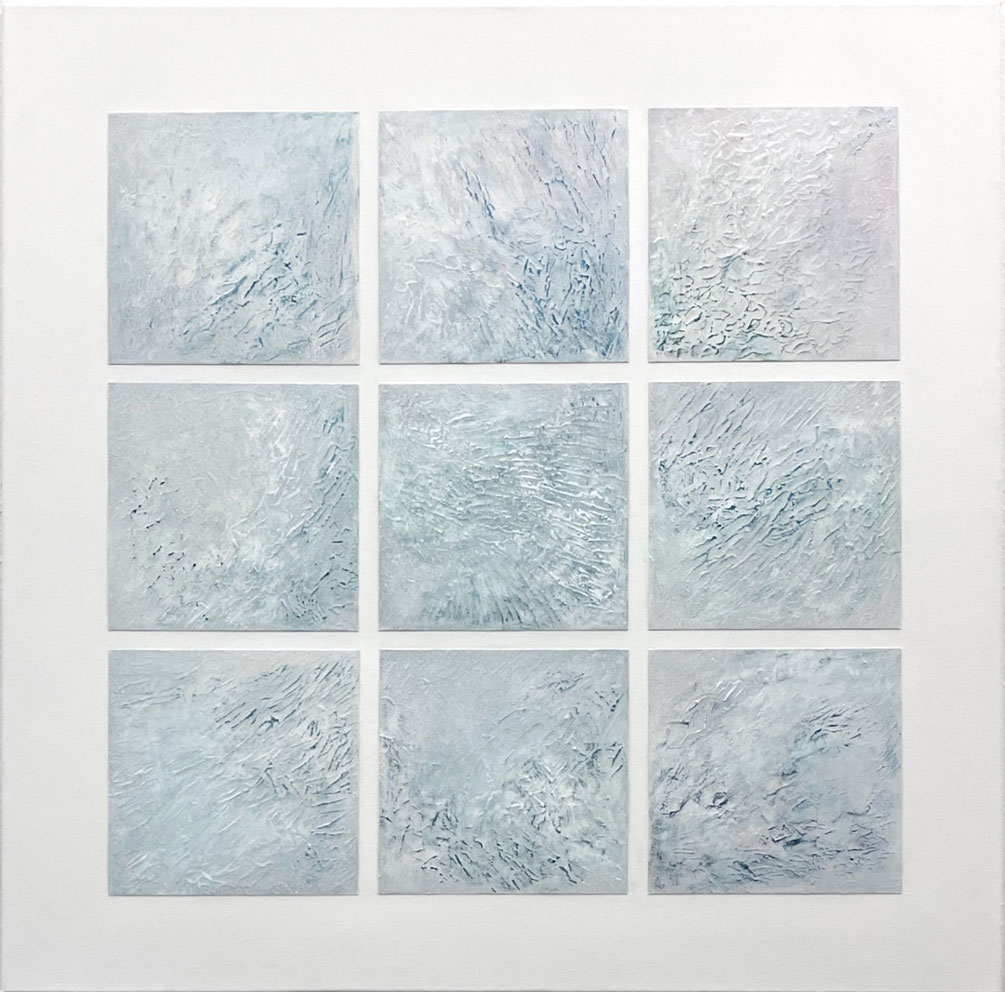 O. T. Acryl auf Kunststoffplatten & Leinwand 100 x 100 cm