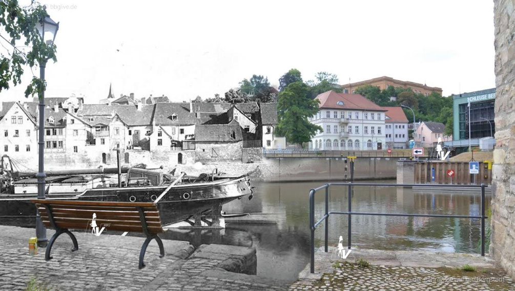 Damals und Heute: Kombination erstaunlicher historischer Fotografien von Bernburg um 1900 und heute
