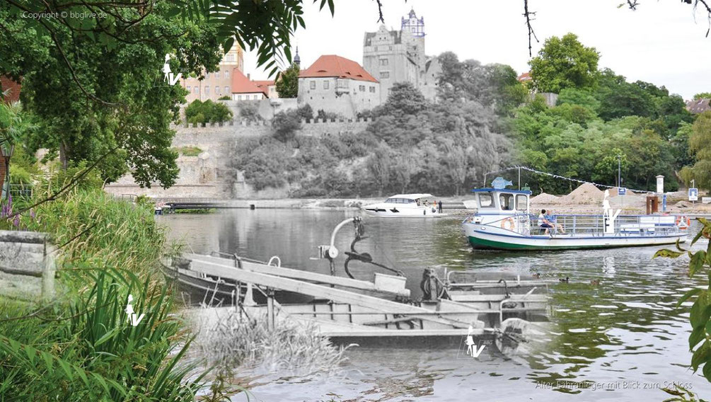 Damals und Heute: Kombination erstaunlicher historischer Fotografien von Bernburg um 1900 und heute