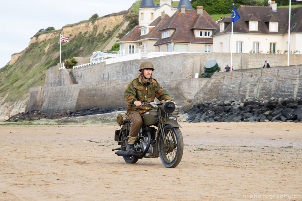 wwii d-day event in the normandie at arromanche