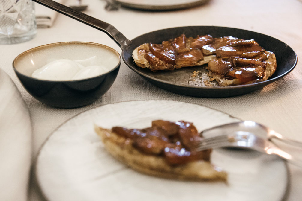 Tarte Tatin - Restauranttipp: Wirtshaus zur blauen Traube, Algund-Lagundo bei Meran