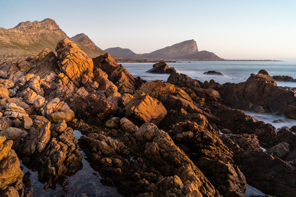 Rooi-Els seascape looking at Pringle Bay, South Africa