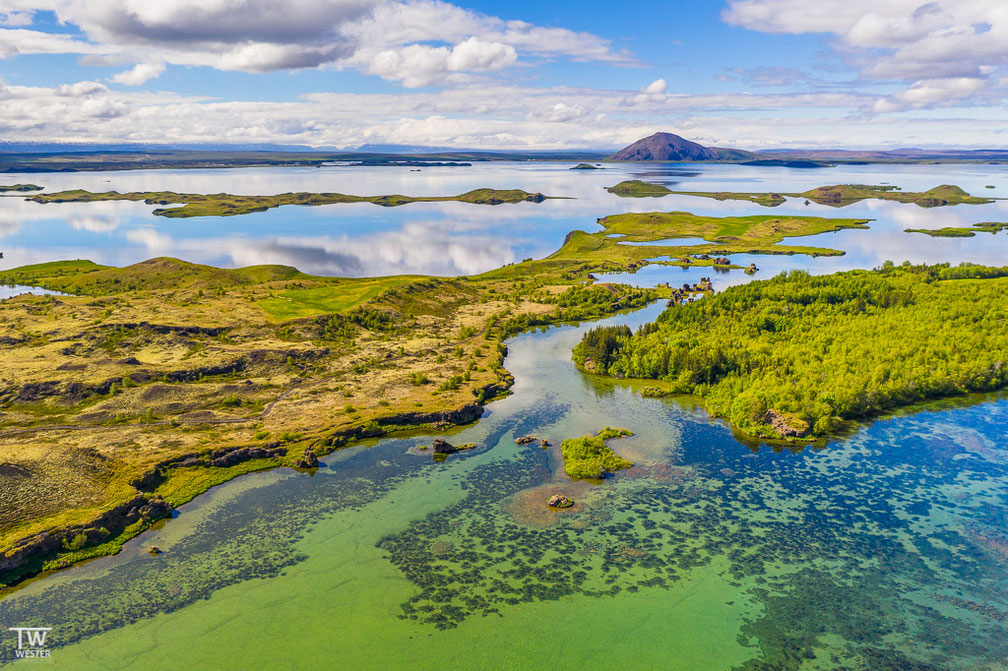 Unsere erste Station war das Gebiet rund um den Myvatn-See. Glücklicherweise machte er seinem Namen noch keine Ehre und es waren nur wenige Mücken vor Ort… (B1743)