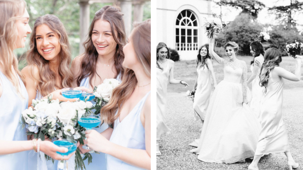 Histoire d'amour bleu pastel dans un château français - Magazine Un Jour Un Oui - Crédit photo : Soufiane Zaidi Photographie