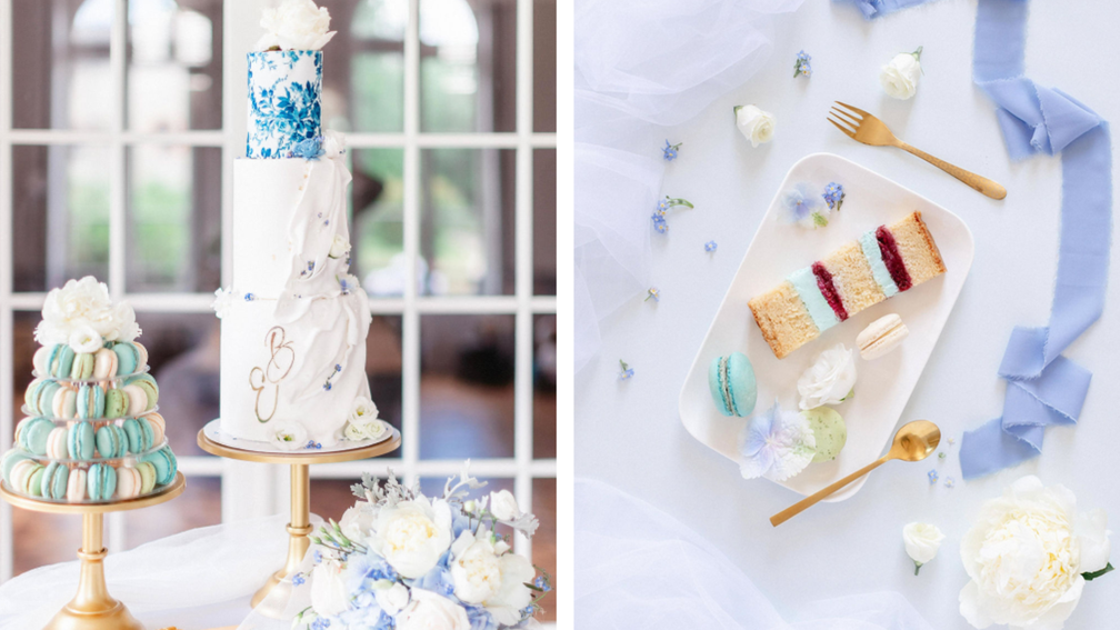 Histoire d'amour bleu pastel dans un château français - Magazine Un Jour Un Oui - Crédit photo : Soufiane Zaidi Photographie