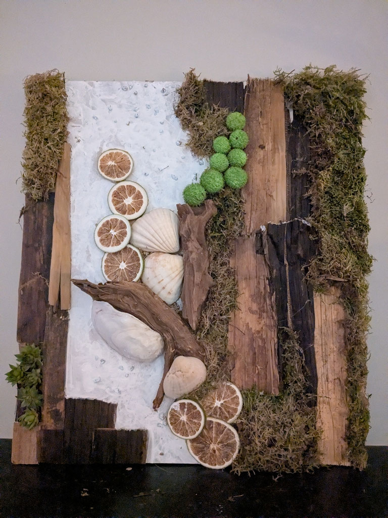 Laat je creativiteit los op een stuk boord en maak een 'natuur' schilderij.  Prijs €39,50 incl. Koffie/thee en lekkers