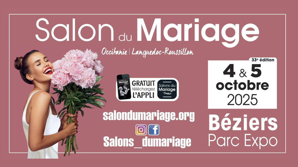 Salon du Mariage de Béziers - 4 et 5 Octobre 2025 - Crédit photo : Tous droits réservés