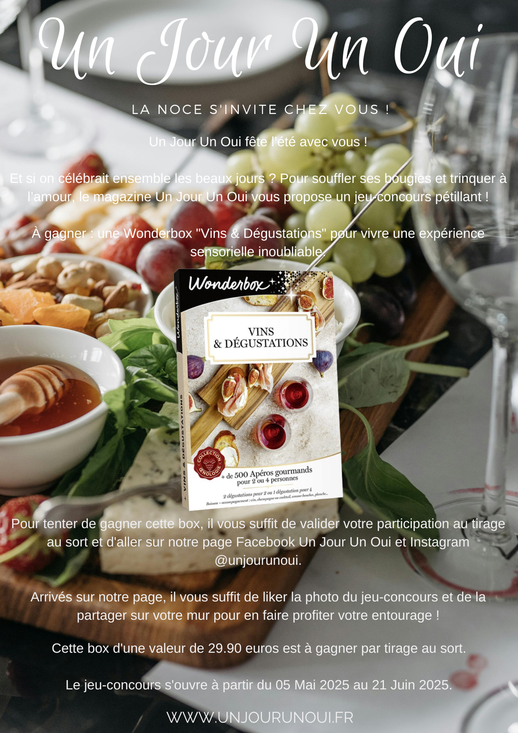 Jeu-Concours Wonderbox Vins & Dégustations - Magazine Un Jour Un Oui - Crédit photo : Tous droits réservés