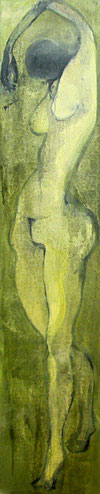 人体四季之二 BODY OF THE SEASONS 2 200X40CM 布面油画 OIL ON CANVAS 2005 (收藏于北京 COLLECTED IN BEIJING)