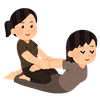 タイ式マッサージ　イラスト