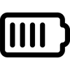 Icon einer fast vollständig geladenen Batterie