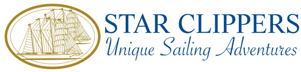 Star Clippers Logo - Reisebüro-Inhaber Olaf Diroll wurde aufmerksam auf diese Reederei durch seine erste Star Clippers Segelkreuzfahrt 2012 mit der Star Flyer "Ostsee mit Bornholm und Danzig" - Beratung Reisebüro Reiselotsen Telefon 040 - 43 74 74