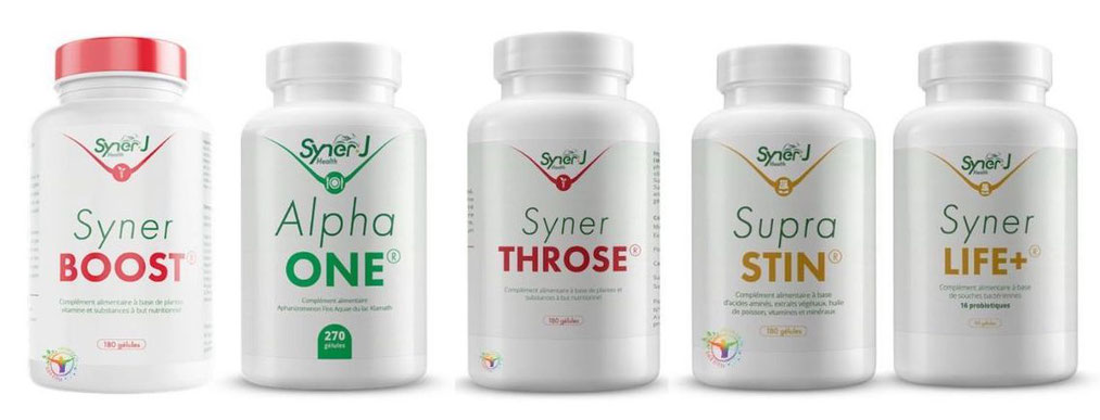 collection du catalogue synerj Health la gamme de complements alimentaires naturels -Alain RIVERA RSYNERJ