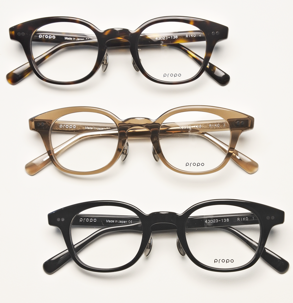 propo（プロポ）の最新モデル「RIKO」の商品画像および3カラーの画像