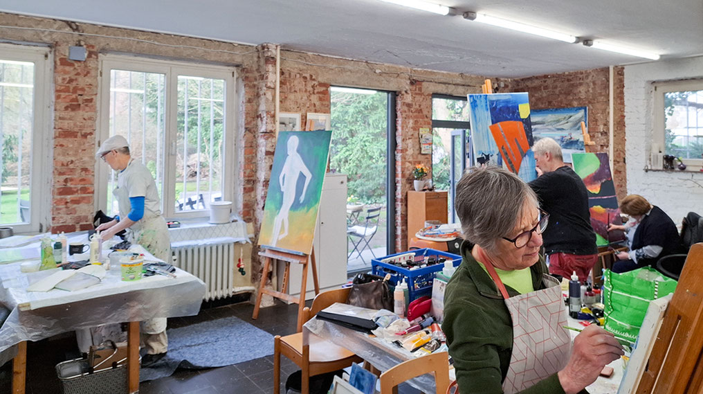 Malschule Bilderhalt Krefeld Uerdingen, Kompetenz für abstrakte, figürliche, gegenständliche Kunst, für Anfänger und Fortgeschrittene  