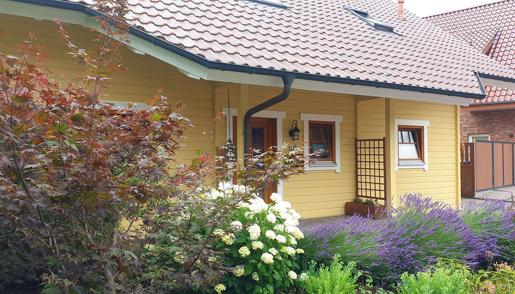 Holzblockhaus Renovierung Aussenfassade