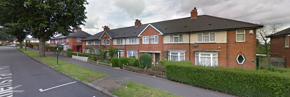 1930s housing on Allens Farm Road - image from Google Maps Streetview 2012