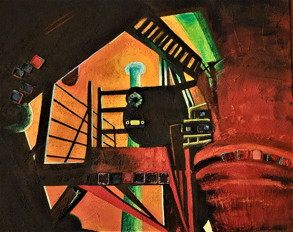 PottIndustrie-Lichtspiele Acryl-Digi-MT Leinwand 40x50cm