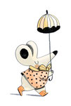 illustration de violaine costa illustratrice d'une souris pour les éditions Mame