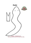 Snake Template Quiet book Touch and feel book Montessori