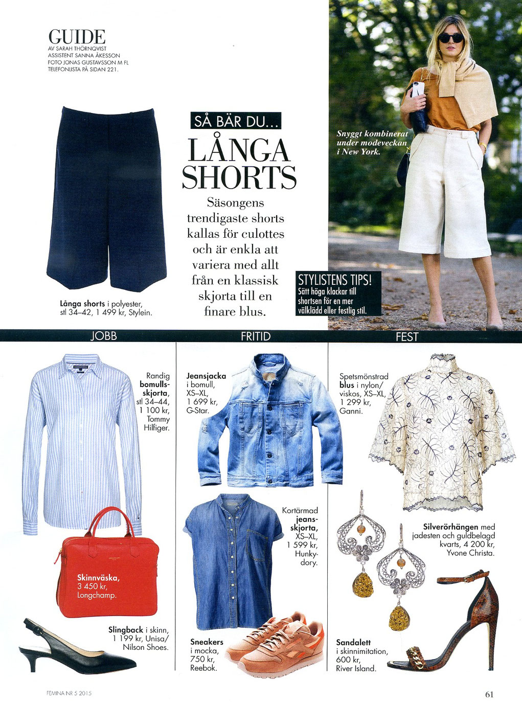 Earrings from our La Vie en Rose collection in the latest issue of Kvinna magazine