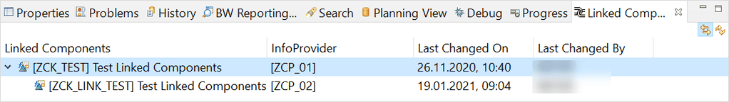 Keyfigure with Link Component