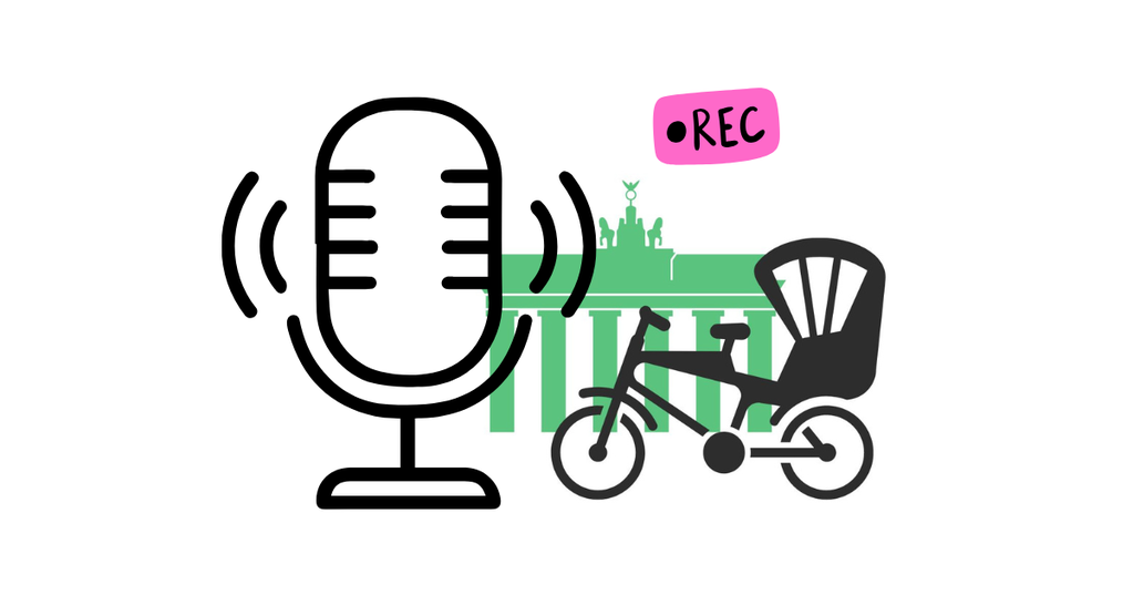 Rikschapodcast in Berlin 