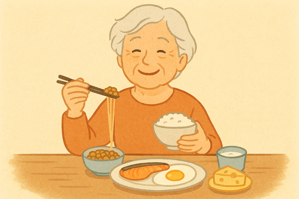 朝ごはん笑い