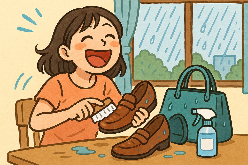 梅雨の靴・カバンを守るカビ対策!お手入れ簡単+笑いヨガで心も快適に