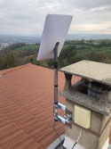 pose antenne Starlink