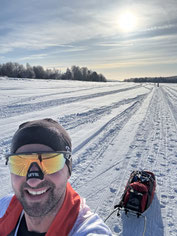 Andre Hablawetz beim Lapland Arctic Ultra 2026