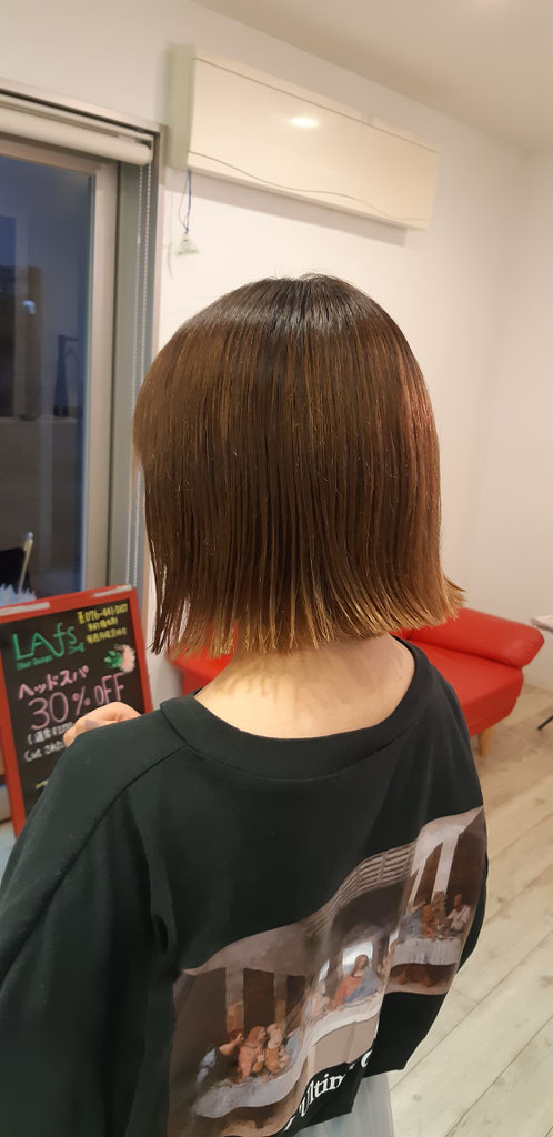 切りっぱなしボブ lafs hair design official site