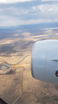 Flug über Japan (Handybild)