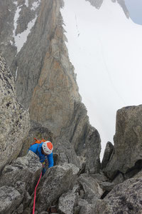 Aiguille Purtscheller, Südgrat, arete Sud, south ridge, Trient, Cabane du Trient, Trienthütte, Ornyhütte, Cabane d'Orny