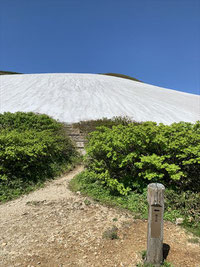 大朝日登山道。銀玉水前