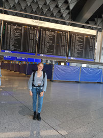 Startklar: Abreise vom Frankfurter Flughafen (Foto: Birgit Arning)