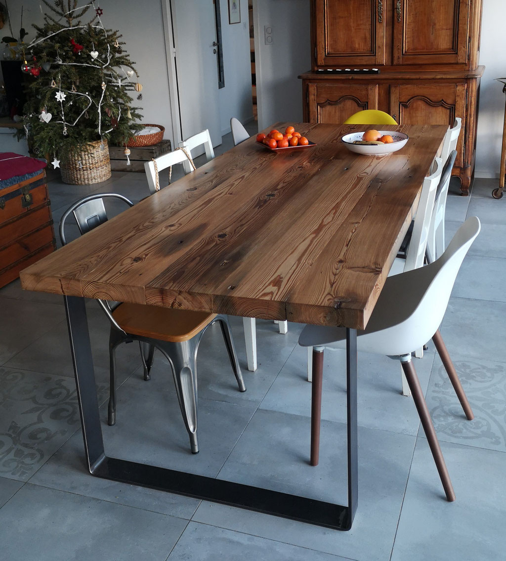 pied de table en métal robuste pour table à manger