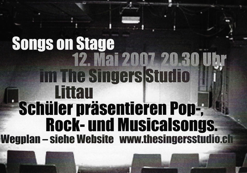 2007 KONZERT - SONGS ON STAGE