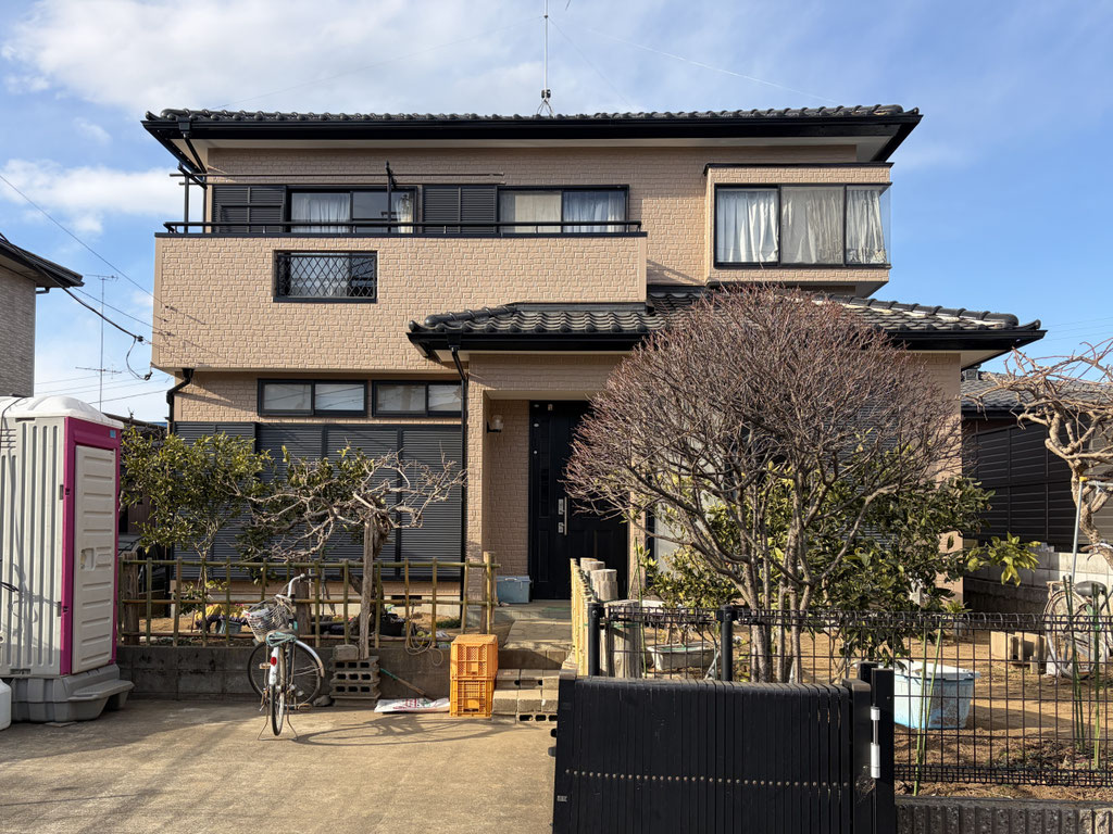 正面から見た外壁塗装後の写真