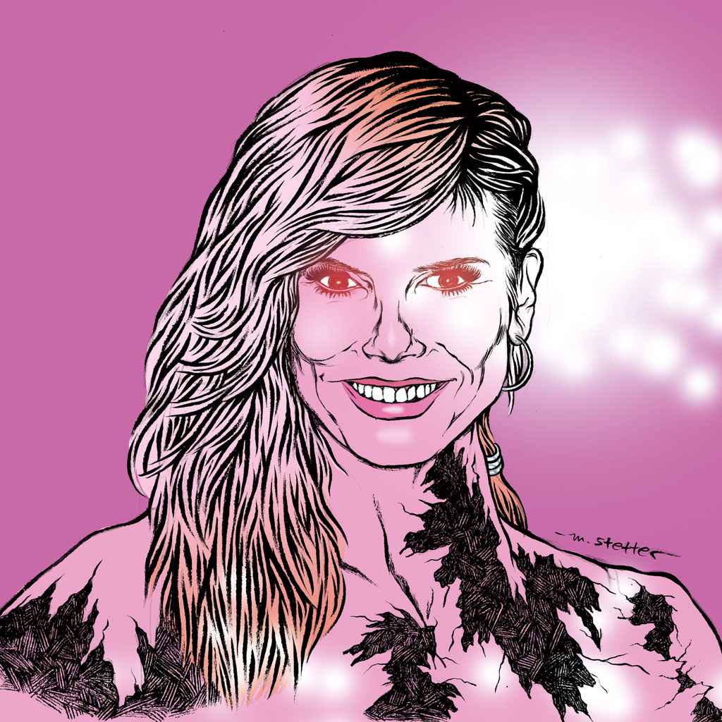 Heidi Klum (Aus der Reihe "Kratermenschen") © 2020 Moritz Stetter