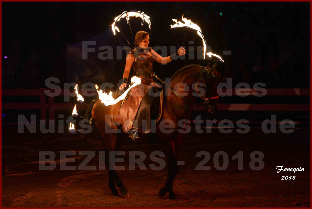 Spectacle Nocturne des "Nuits Equestres" lors de la Féria de BEZIERS 2018 - 2