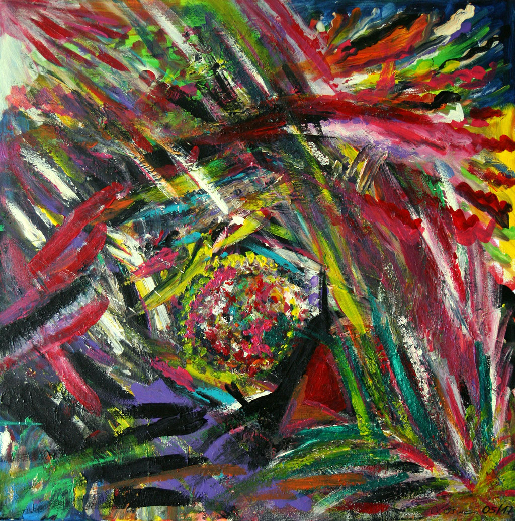 Im Chaos der Empfindungen    50 cm x 50 cm