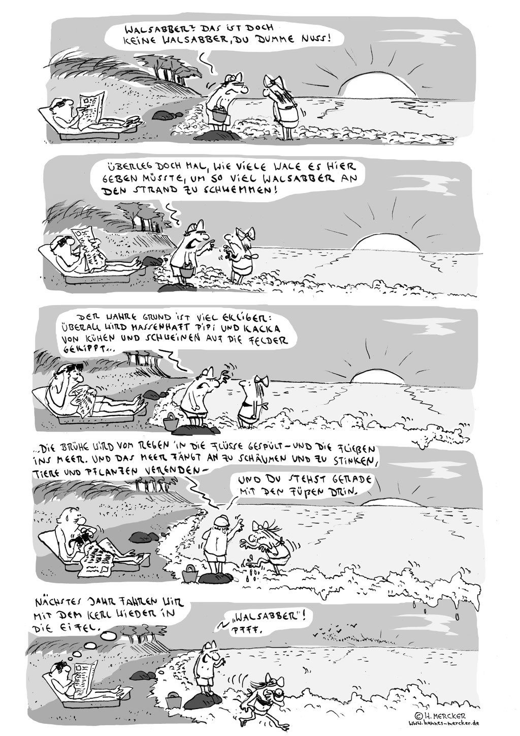 Comic "Walsabber". (c) H. Mercker
