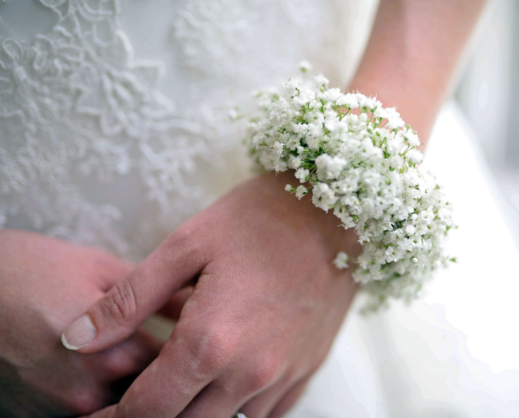 Hochzeit Blumen Arm