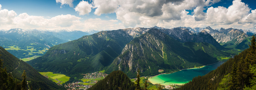 Blick vom Rofan auf den Achensee